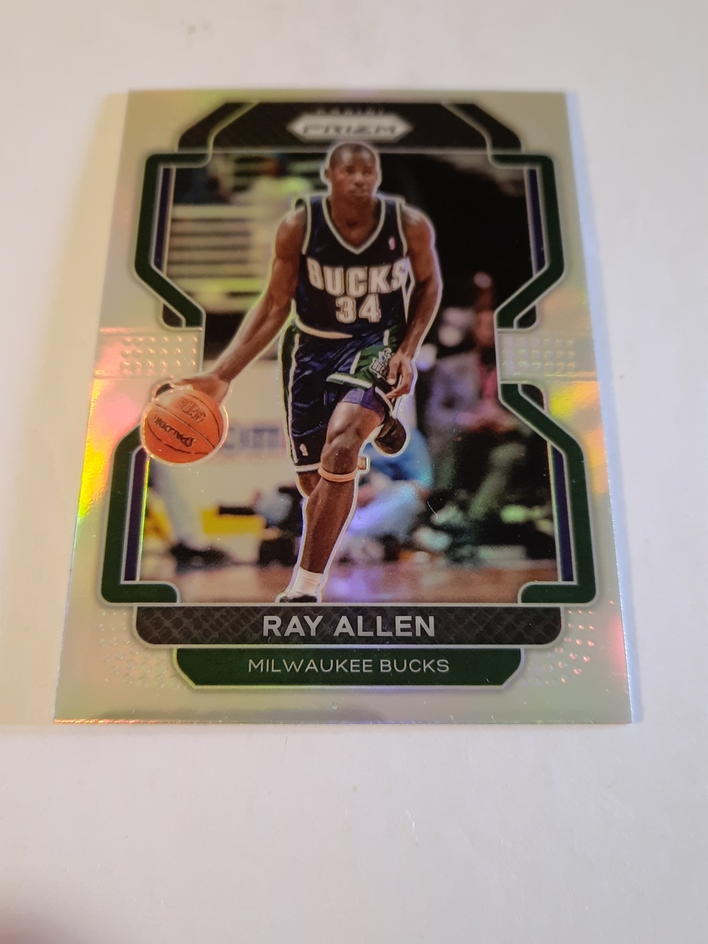 2021-22 Prizm Silver Prizm Ray Allen Milwaukee Bucks NM-MT